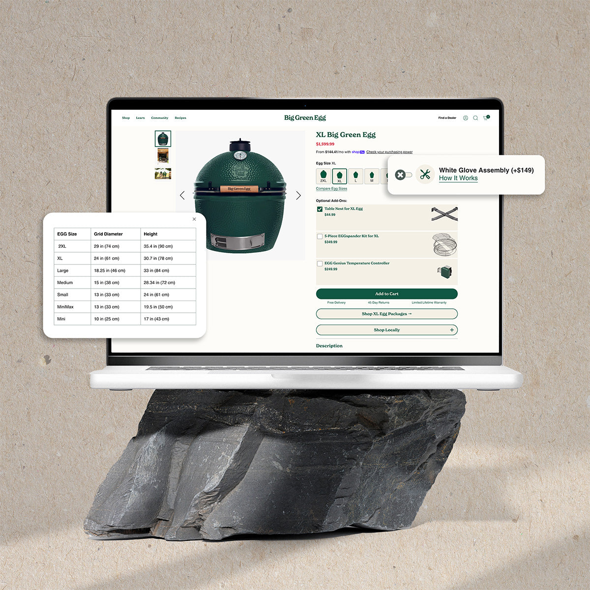 Big Green Egg Product Pages