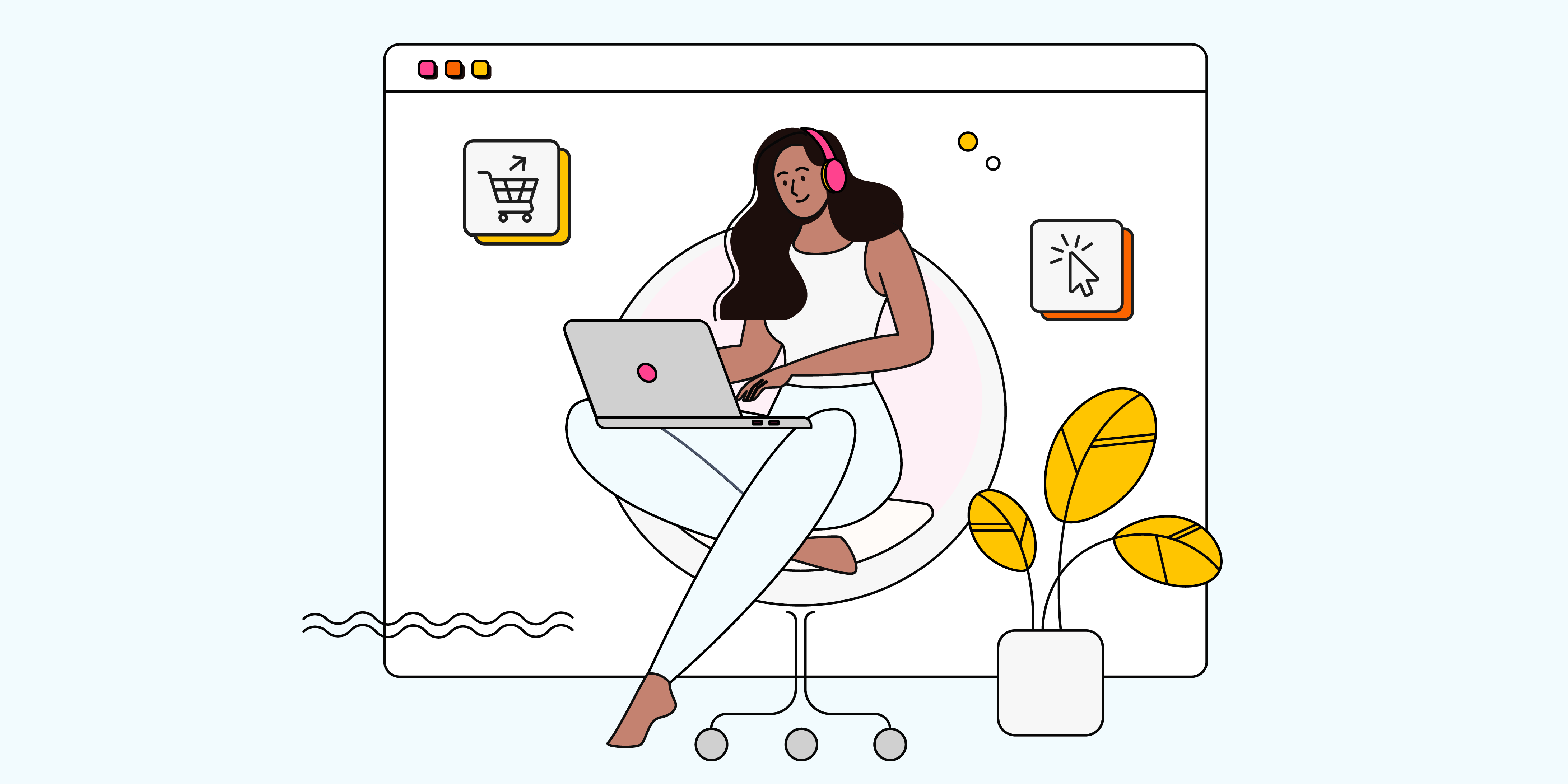 Example of UX Design on a Laptop