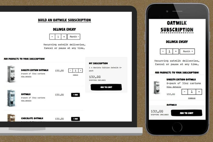 SuperCharging Oatly.com Shopify Subscriptions with Recharge