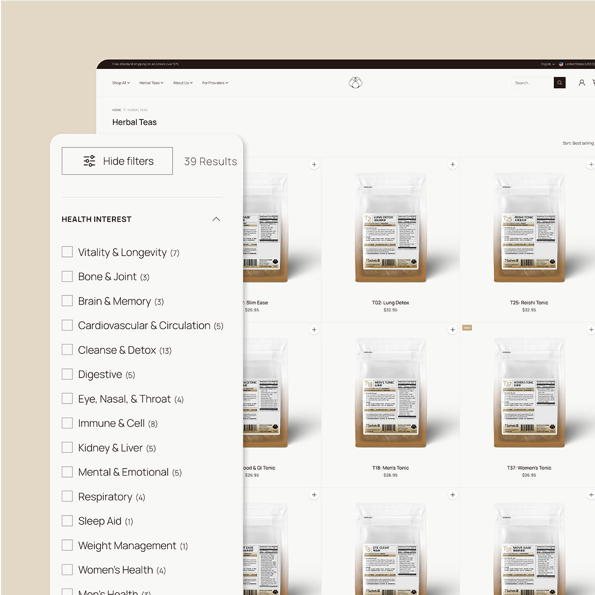 Arcane Herb product listing page